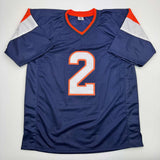 Autographed/Signed Patrick Surtain II Denver Blue Jersey JSA COA #2