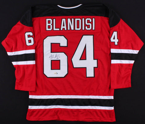 Joseph Blandisi Signed Devils Jersey (Frst Class Autographs) New Jersey Center
