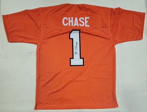 JA'MARR CHASE SIGNED AUTOGRAPHED CUSTOM XL PRO STYLE JERSEY WITH JSA HOLOGRAM