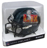 Zack Baun Signed/Autographed Green Mini SB LIX Champions Helmet Beckett 198928