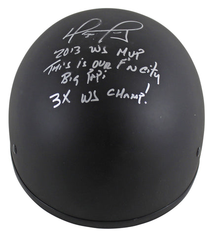 Red Sox David Ortiz "4x Insc" Authentic Signed Nano Motorcycle Helmet MLB & FAN