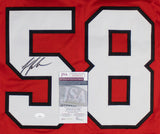 Jessie Tuggle Signed Atlanta Falcons Jersey (JSA COA) 5xPro Bowl Linebacker