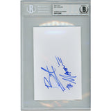 Bert Kreischer Autographed/Signed The Machine 4x6 Index Card Slab Beckett 54559