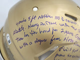 RUDY RUETTIGER AUTOGRAPHED NOTRE DAME FULL SIZE AUTHENTIC HELMET SPEECH BECKETT