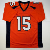 Autographed/Signed Brandon Marshall Denver Orange Football Jersey Beckett COA