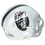 Bo Jackson Autographed Raiders Mini Helmet JSA Witnessed