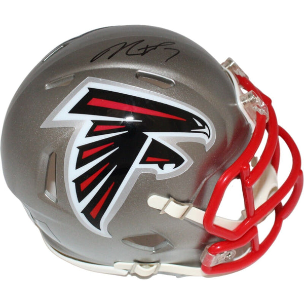 Michael Vick Autographed Atlanta Falcons Mini Helmet Flash Beckett 42229