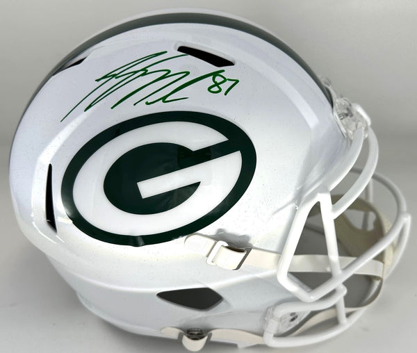 Packers JORDY NELSON Signed Full Size 2024 ALTERNATE Replica Helmet AUTO - JSA