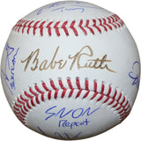 Sandlot Signed Babe Ruth OML Baseball Renna +7 Character Name Beckett 50337