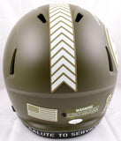 George Pickens Autographed Steelers F/S Salute to Service Speed Helmet- JSA W