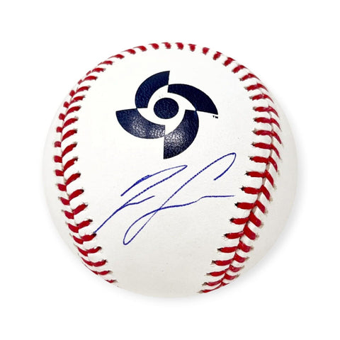 Ronald Acuna Jr. Autographed Signed World Baseball Classic Baseball Braves