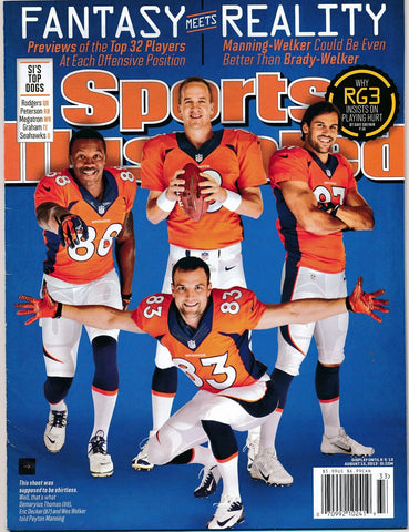 August 12, 2013 Peyton Manning Sports Illustrated NO LABEL Newsstand Broncos