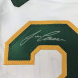 FRAMED Signed JOSE CANSECO 35x39 Oakland White Jersey JSA COA Auto