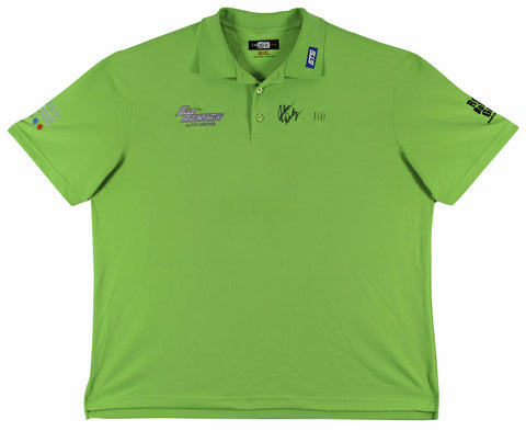 John Daly Authentic Signed Match Worn Green Loudmouth Polo Shirt BAS #BK84768