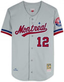 Tom Brady Montreal Expos Autographed Mitchell & Ness Gray Authentic Jersey