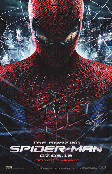 Martin Sheen Signed The Amazing Spiderman 11x17 Movie Poster - (SCHWARTZ COA)