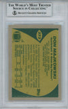 Don Majkowski Autographed 1989 Topps #373 Rookie Card Beckett Slab 36292