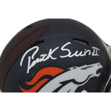 Patrick Surtain Autographed Denver Broncos 2024 Mini Helmet Beckett 48634