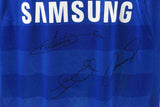 Torres, Drogba & Lampard Signed UCL Final Chelsea Soccer Jersey with Beckett COA