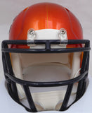 Justin Fields Autographed Orange Flash Mini Helmet Bears Beckett QR W176057