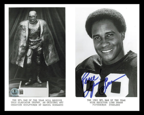Lynn Swann Autographed 8x10 Photo Pittsburgh Steelers Beckett BAS QR #BS12819