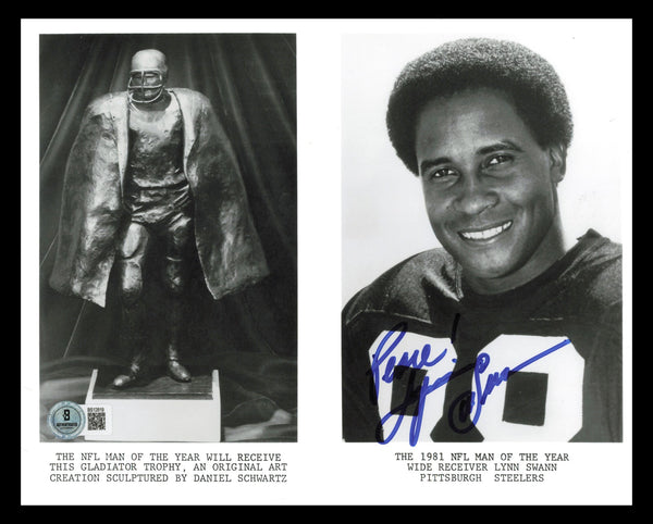 Lynn Swann Autographed 8x10 Photo Pittsburgh Steelers Beckett BAS QR #BS12819