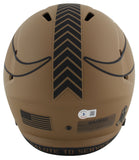 Vikings Justin Jefferson Signed Salute To Service II F/S Speed Rep Helmet BAS W
