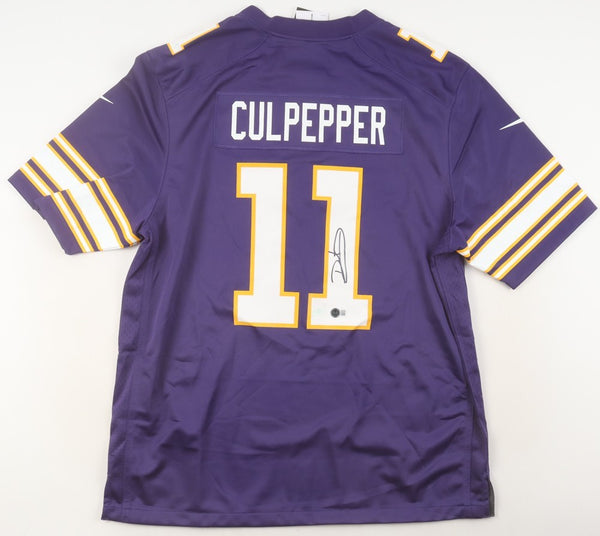 Daunte Culpepper Signed Minnesota Vikings Nike NFL Jersey (Beckett) EX-UCF Q.B.