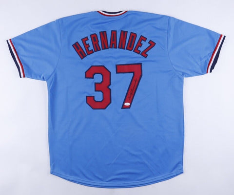 Keith Hernandez Signed St Louis Cardinals Throwback Powder Blue Jersey (JSA COA)