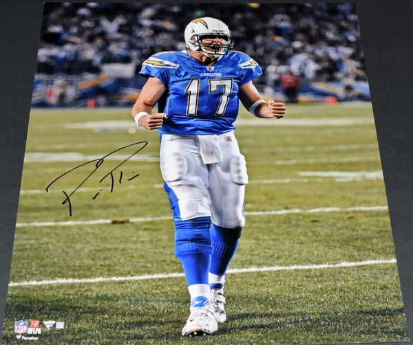 PHILIP RIVERS SIGNED SAN DIEGO LOS ANGELES CHARGERS 16x20 PHOTO FANATICS