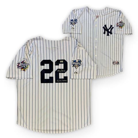 Roger Clemens Autographed Yankees Baseball 2 x World Series Jersey TRISTAR COA