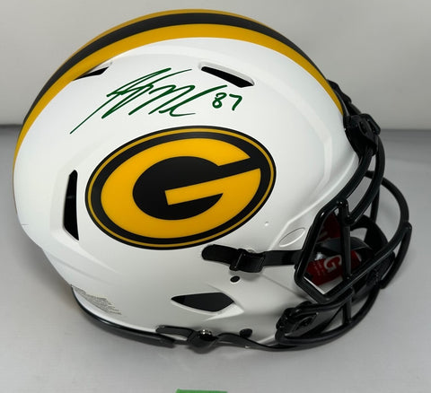 Packers JORDY NELSON Signed Full Size LUNAR Authentic Speed Helmet AUTO - JSA