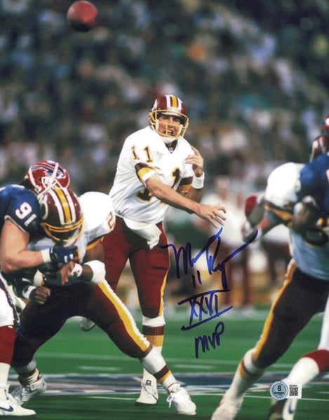 Mark Rypien Autographed 11x14 Photo Redskins "XXVI MVP" Beckett QR #BS30521
