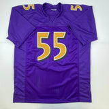 Autographed/Signed Terrell Suggs Baltimore Color Rush Football Jersey JSA COA