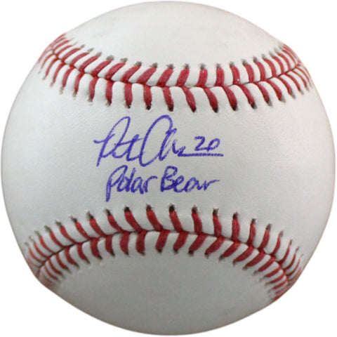 Pete Alonso Autographed Baltimore Orioles OML Baseball Polar Bear Fanatics 54537