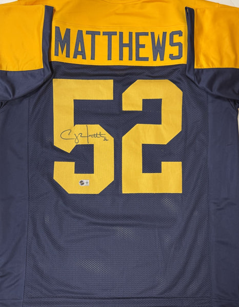 CLAY MATTHEWS Signed Replica Acme Throwback Jersey - Green Bay Packers - BAS