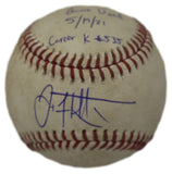 Jack Flaherty Autographed Game Used OML Baseball Cardinals MLB 36075
