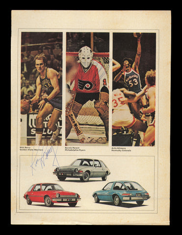 Rick Barry & Bernie Parent Autographed Signed 8x11 Magazine Photo SKU #237972