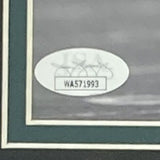 Jalen Hurts Signed Framed 8x10 Philadelphia Eagles White Jersey Photo JSA ITP