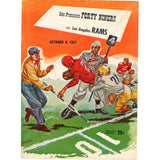 San Francisco 49ers vs. Los Angeles Ram 10/6/1957 Gameday Program NFL 59276