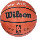 RJ Barrett Knicks Signed Wilson Basketball w/New York Forever Insc