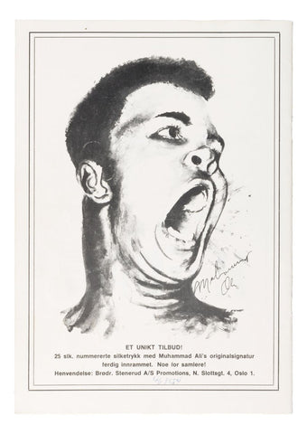 Muhammad Ali Twice Signed 1979 On-Site Exhibition Program BAS LOA