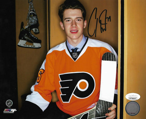 Carter Hart Locker Room Philadelphia Flyers Autographed Signed 8x10 Photo JSA