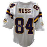 Randy Moss Signed Minnesota Vikings 2000 M&N White Jersey Beckett 45407