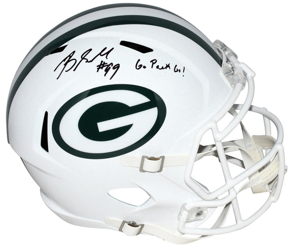 BARRYN SORRELL SIGNED GREEN BAY PACKERS WHITE FULL SIZE SPEED HELMET BECKETT