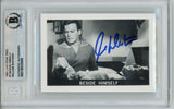 William Shatner Signed 1967 Leaf Star Trek #7 Trading Card Slab Beckett 57114