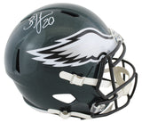 Eagles Brian Dawkins Signed Full Size Speed Rep Helmet W/ Case BAS Witnessed