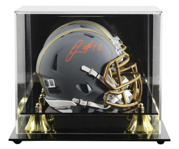 Browns Quinshon Judkins Signed Slate Speed Mini Helmet W/ Case BAS Witnessed