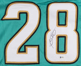 Fred Taylor Signed Jaguars Jersey (Beckett) Jacksonville All Pro R.B. 1998-2008