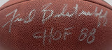 Fred Biletnikoff HOF Signed/Inscribed NFL Leather Football Raiders JSA 205452